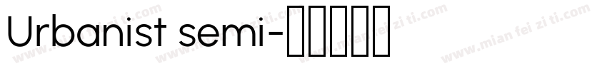 Urbanist semi字体转换